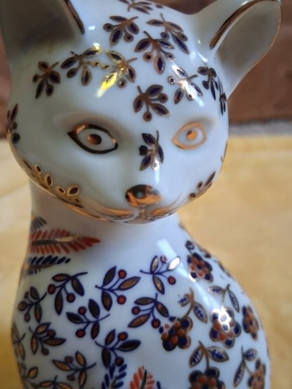 CAT FIGURINE IMARI JAPANESE CAT - Picture 5 of 7